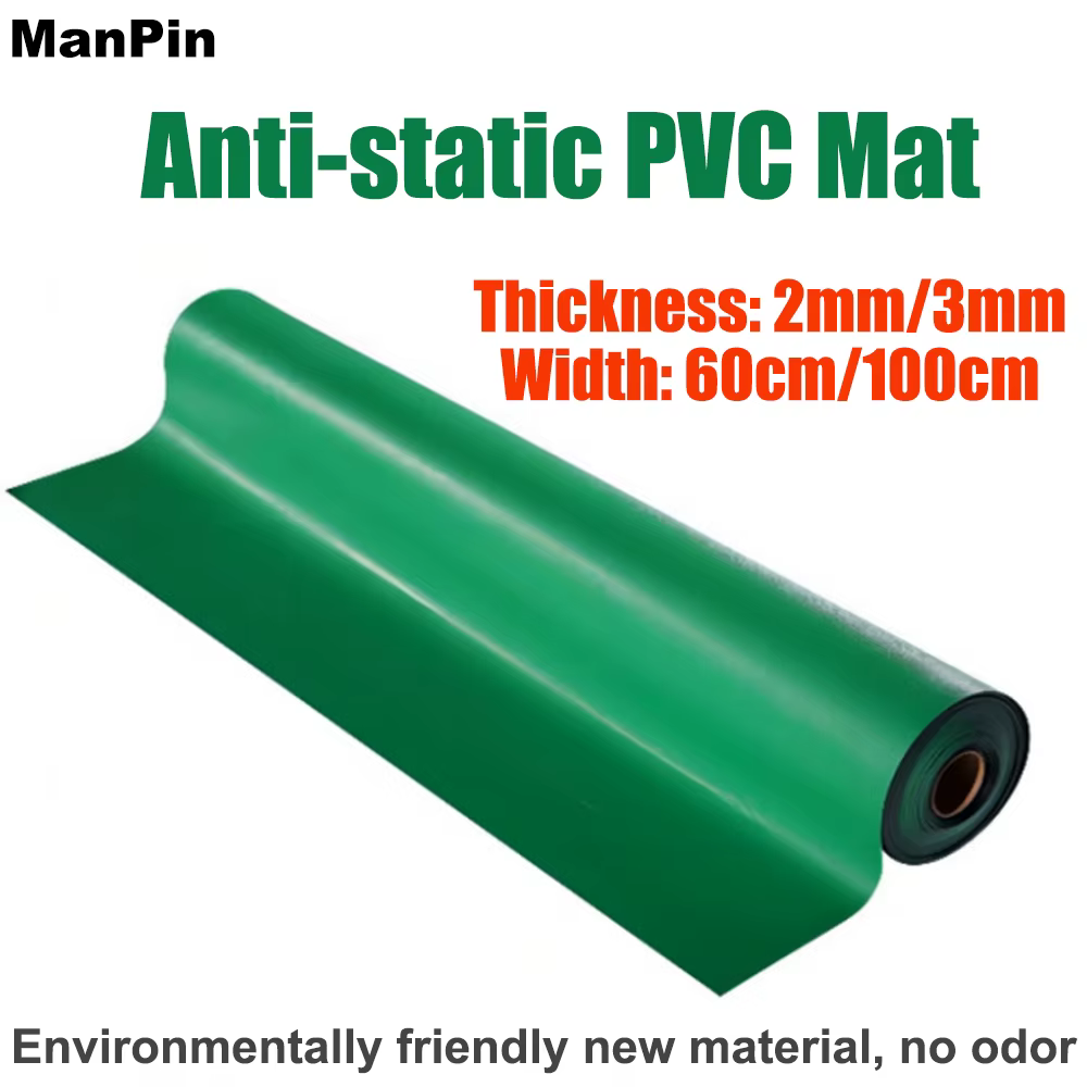 Tapis de travail antistatique ESD en PVC, pour établi, en caoutchouc, pour atelier, tablette de bure