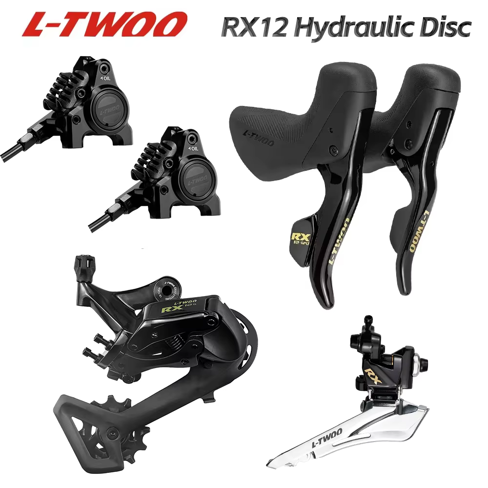Groupe de transmission LTWOO RX Disc 2x12 vitesses pour vélo de route, freins à disque hydrauliques,