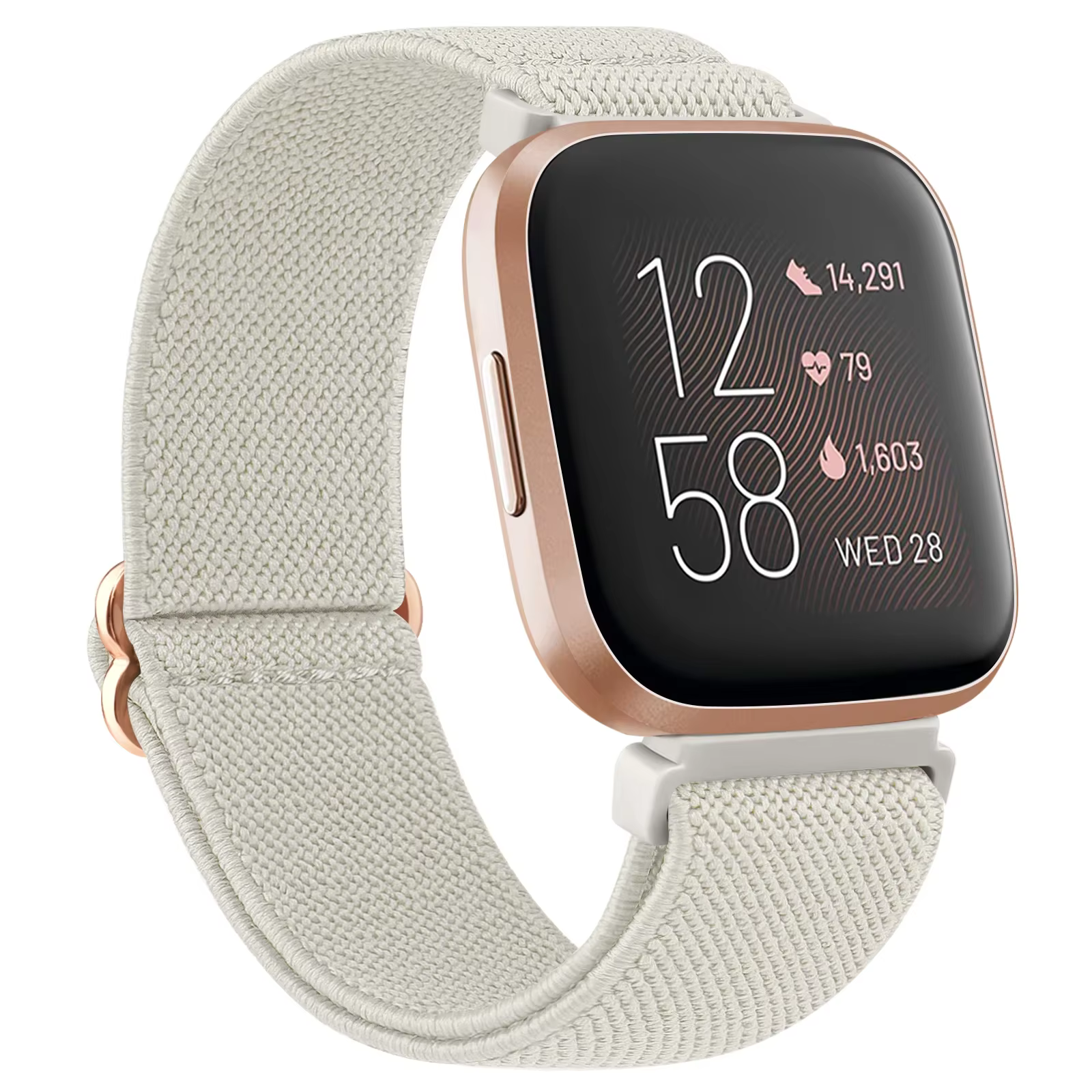 Bracelet de montre en Nylon élastique pour Fitbit Versa 3 4 2 SE, réglable, pour Fitbit Versa Lite/S