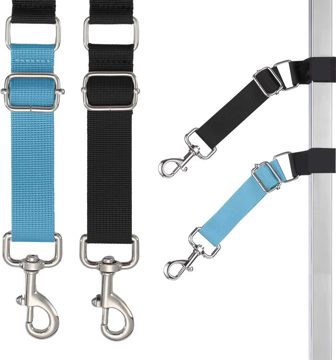 2 pièces accessoires de bras de laisses de base de toilettage de chien de compagnie, sangles d'exten