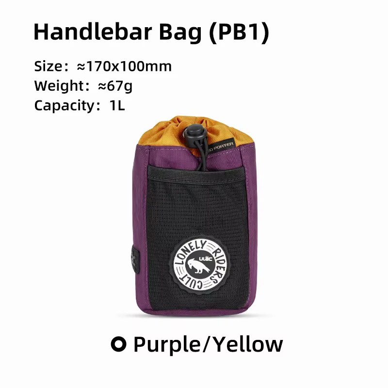 Sac de bidon d'eau ULAC PB1/PB2 C-HOLD pour VTT 1L/2.2L, pochette de guidon, sacoche de vélo de rout