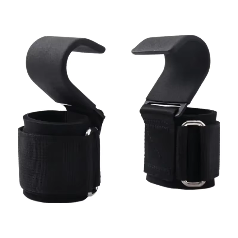 2 pièces antidérapant haltérophilie crochetspremium de sangles haltérophilie Deadlift exercice Fitne