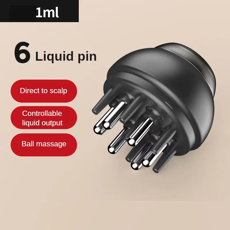 Peigne liquide applicateur de cuir chevelu, traitement du cuir chevelu, brosse de massage de guidage