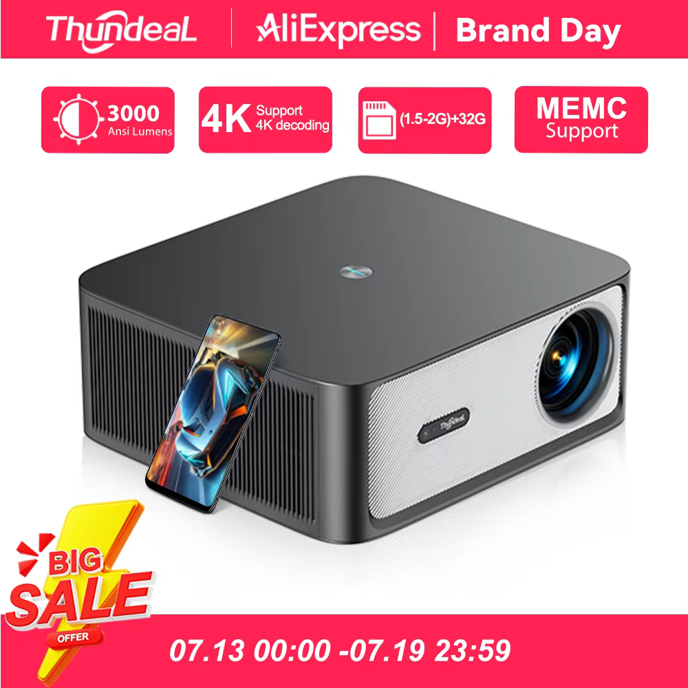 ThundeaL TD98Pro 1080P projecteur Full HD 4K Android WiFi Projetor mise au point automatique TD98 Pr