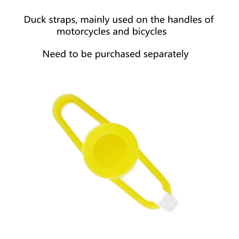 Accessoires de moteur canard jaune avec casque pour vélo sans lumières, ornements de voiture, access