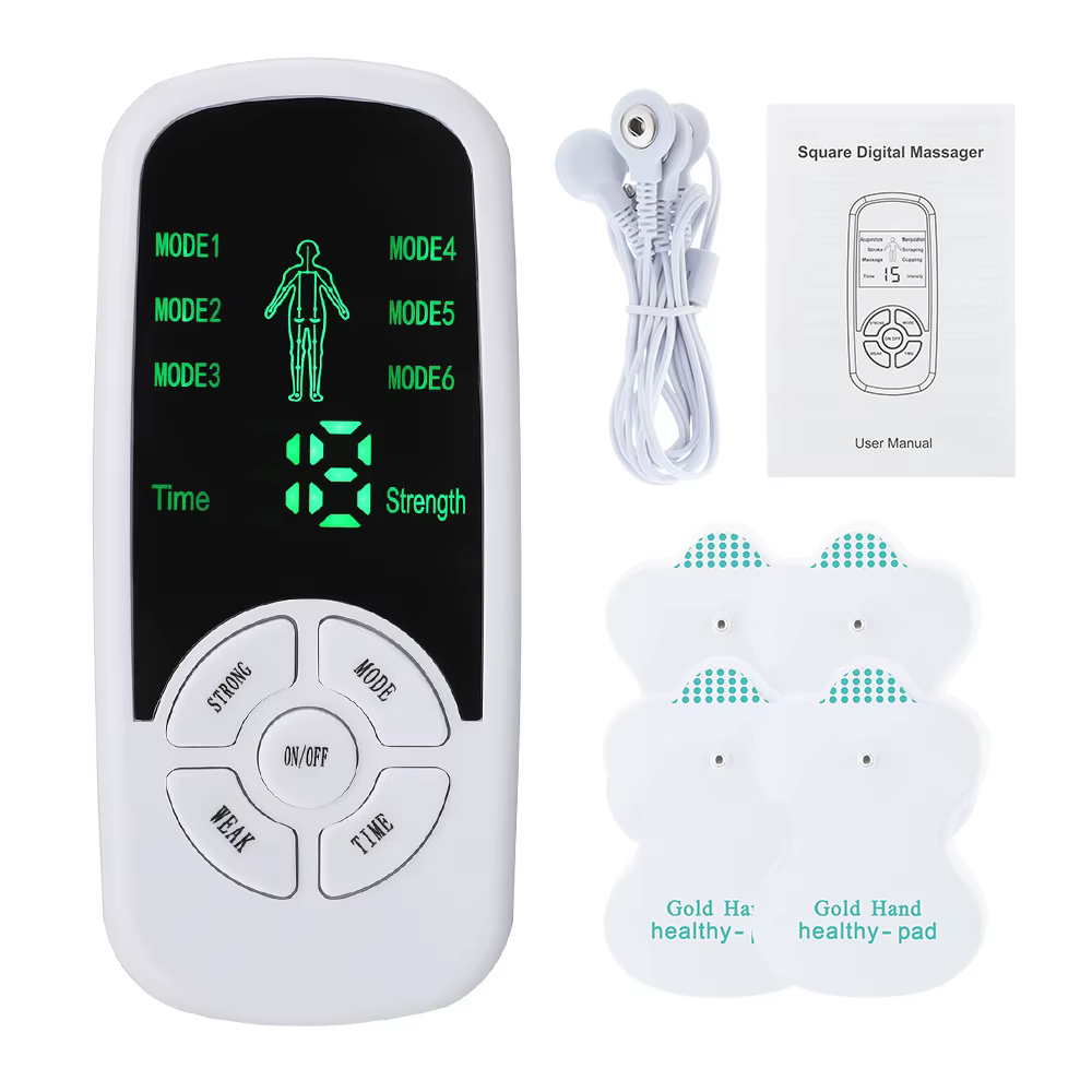 Masseur électrique Tens à 6 modes, appareil de relaxation musculaire, stimulateur corporel complet, 