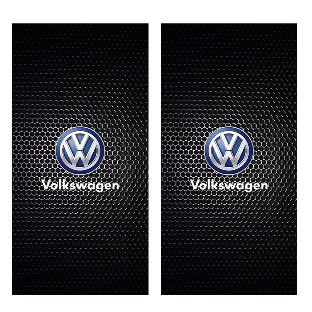 Autocollants en PET pour colonne centrale de voiture, 2 pièces, accessoires pour VW GTI Polo Golf Pa