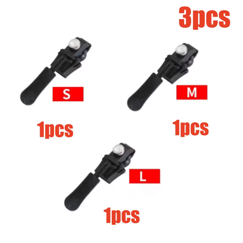Accessoire de réparation de fermetures éclair DIY pour la maison, 3-60 pièces, têtes de fermeture éc