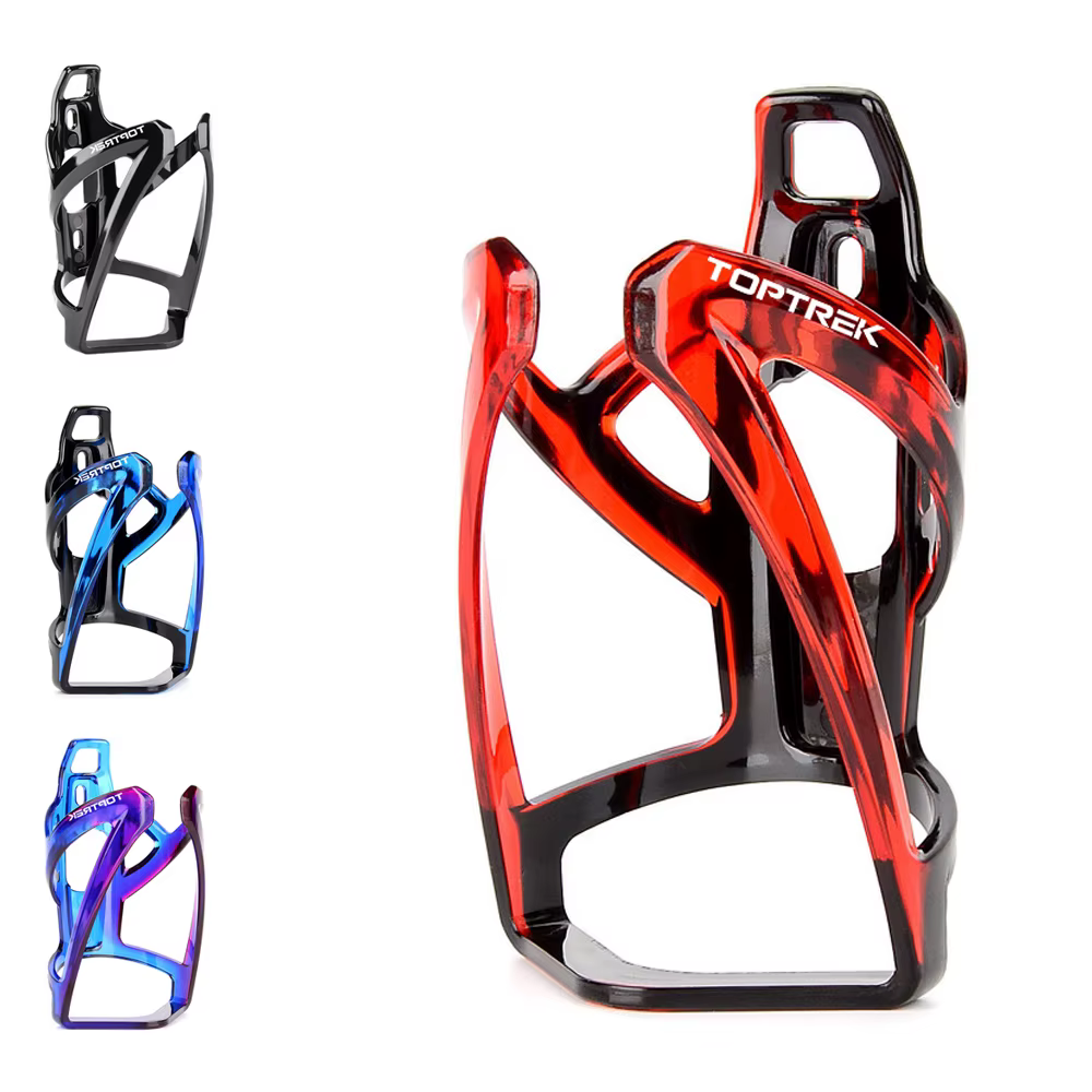 Toptrek porte-bidon de vélo vtt route vélo porte-bouteille d'eau coloré léger support de bouteille d