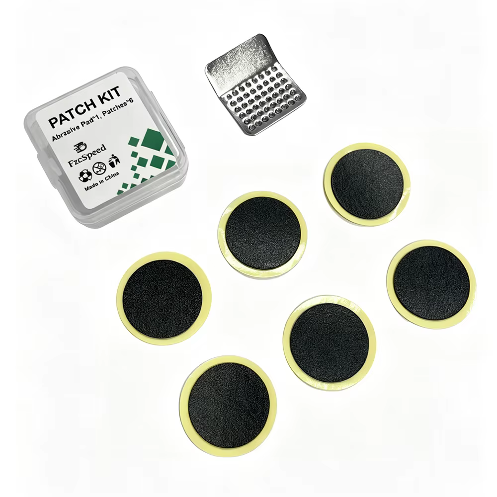 Kit de réparation de pneus de vélo (2 paquets), rond de 25 mm, léger, pré-collé, auto-adhésif, pour 