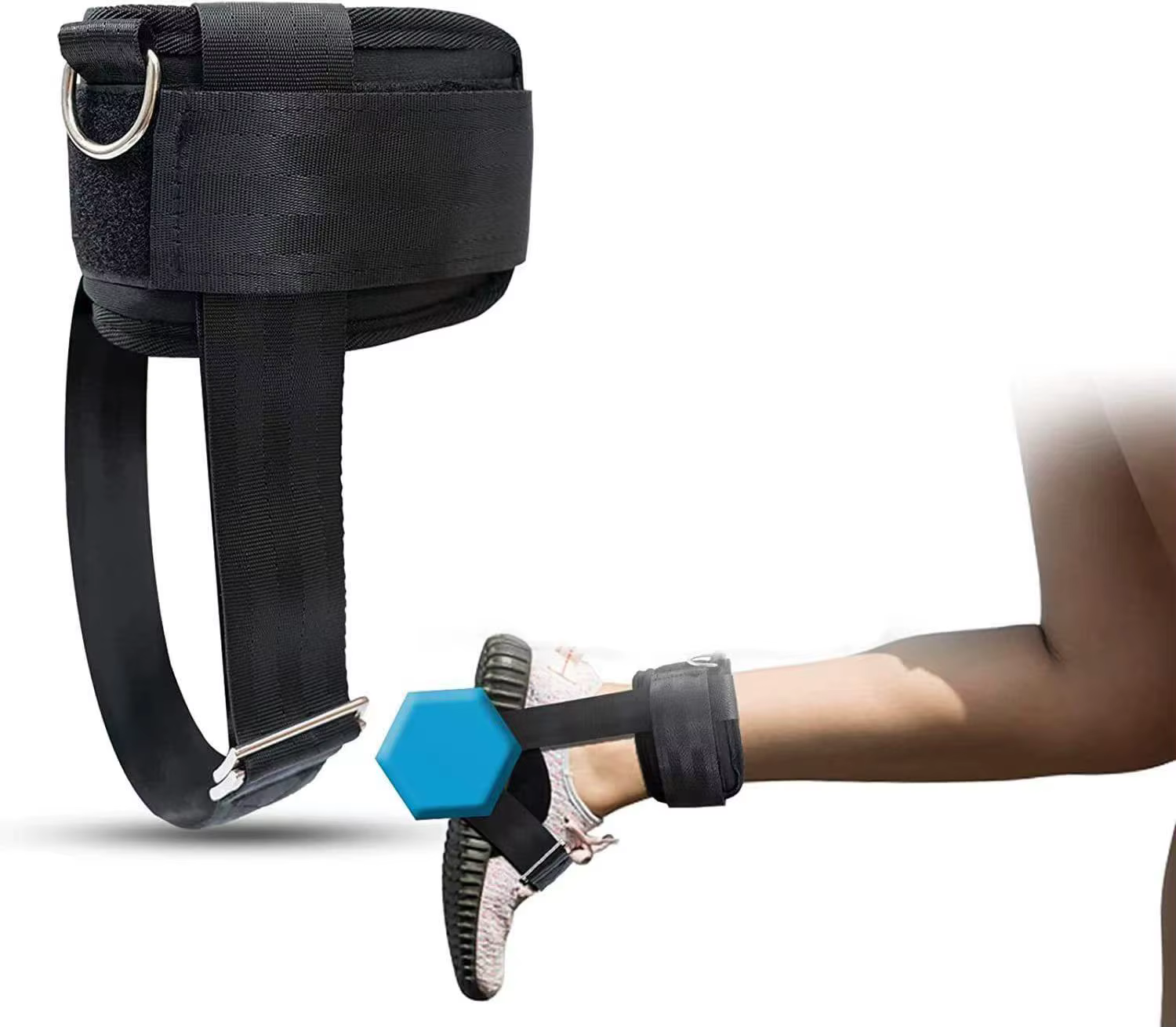Sangle de rinçage réglable pour haltères, poids de rinçage pour fessiers, entraînement des jambes, m