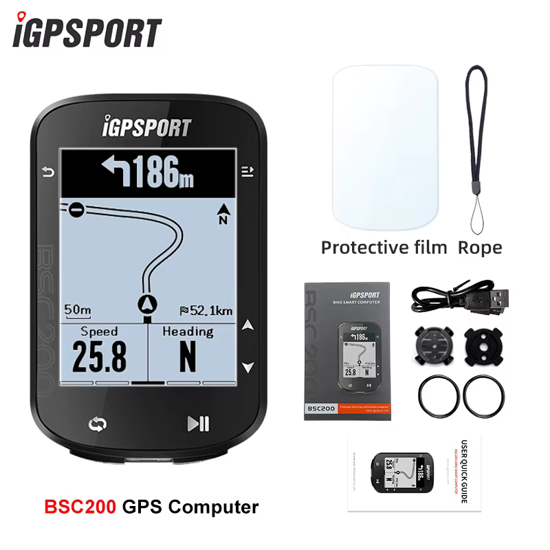 Ordinateur de vélo GPS ANT+ IGPSPORT BSC200, capteurs, navigation de route, compteur kilométrique sa