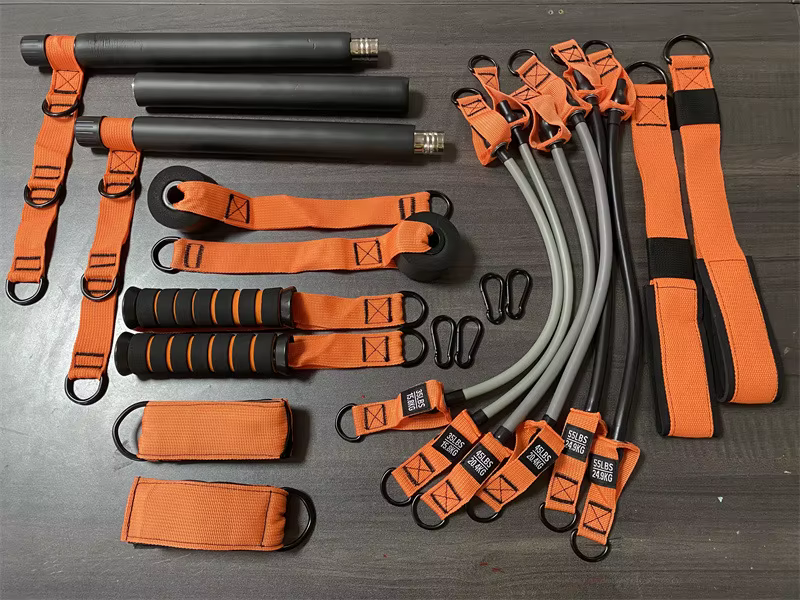 Ensemble de barres Pilates, accessoire d'entraînement à domicile multifonctionnel, avec corde de rés