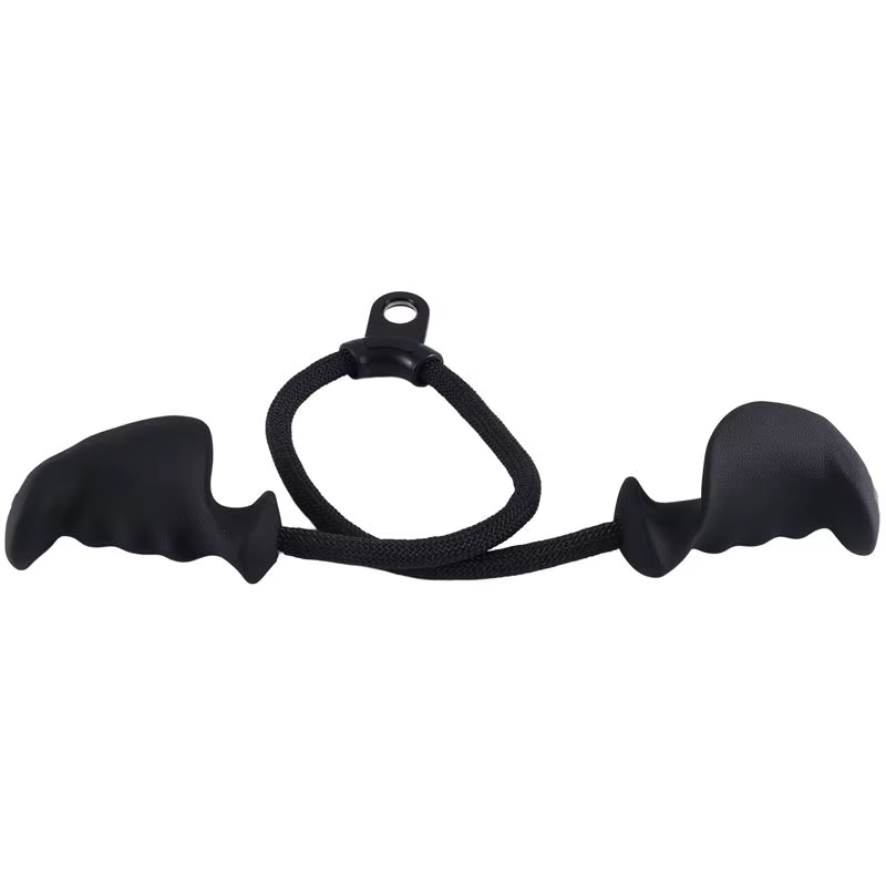 Corde ergonomique pour triceps avec poignée antidérapante en caoutchouc naturel pour plus de fibres 