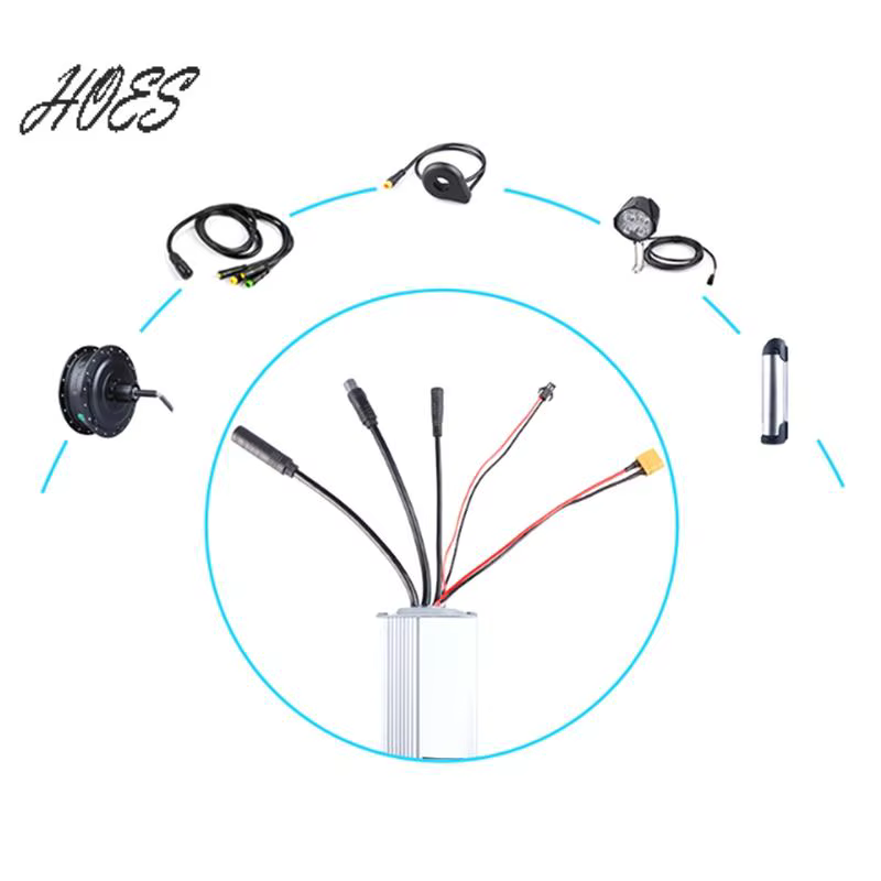HOES-contrôleur d'onde sinusoïdale pour vélos électriques 48V 500W 18A, contrôleur de moteur sans ba