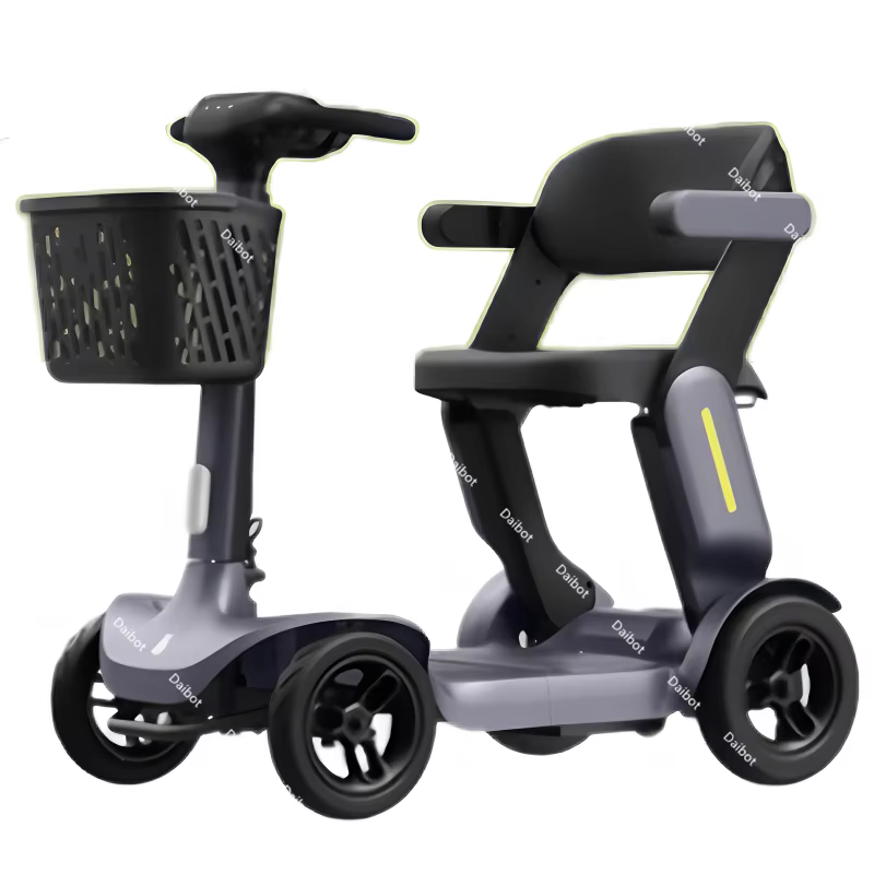 Scooter de mobilité de voyage pliant à 4 roues léger handicapé haut de gamme avec siège Scooter élec