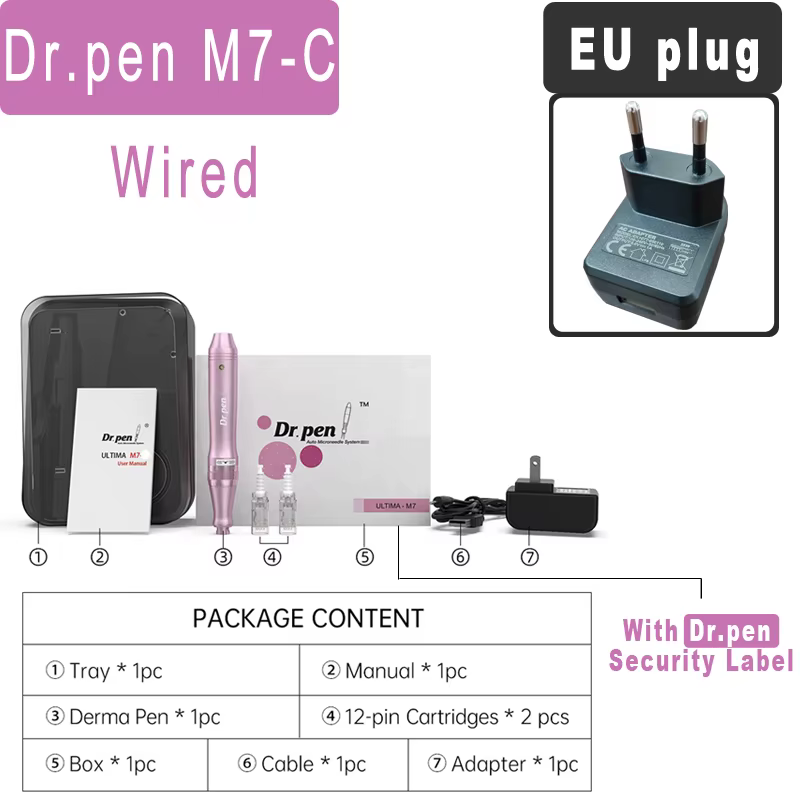 Dr. Stylo M7 Derma stylo Micro aiguille sans fil/filaire tatouage PMU dispositif de beauté Derma tim