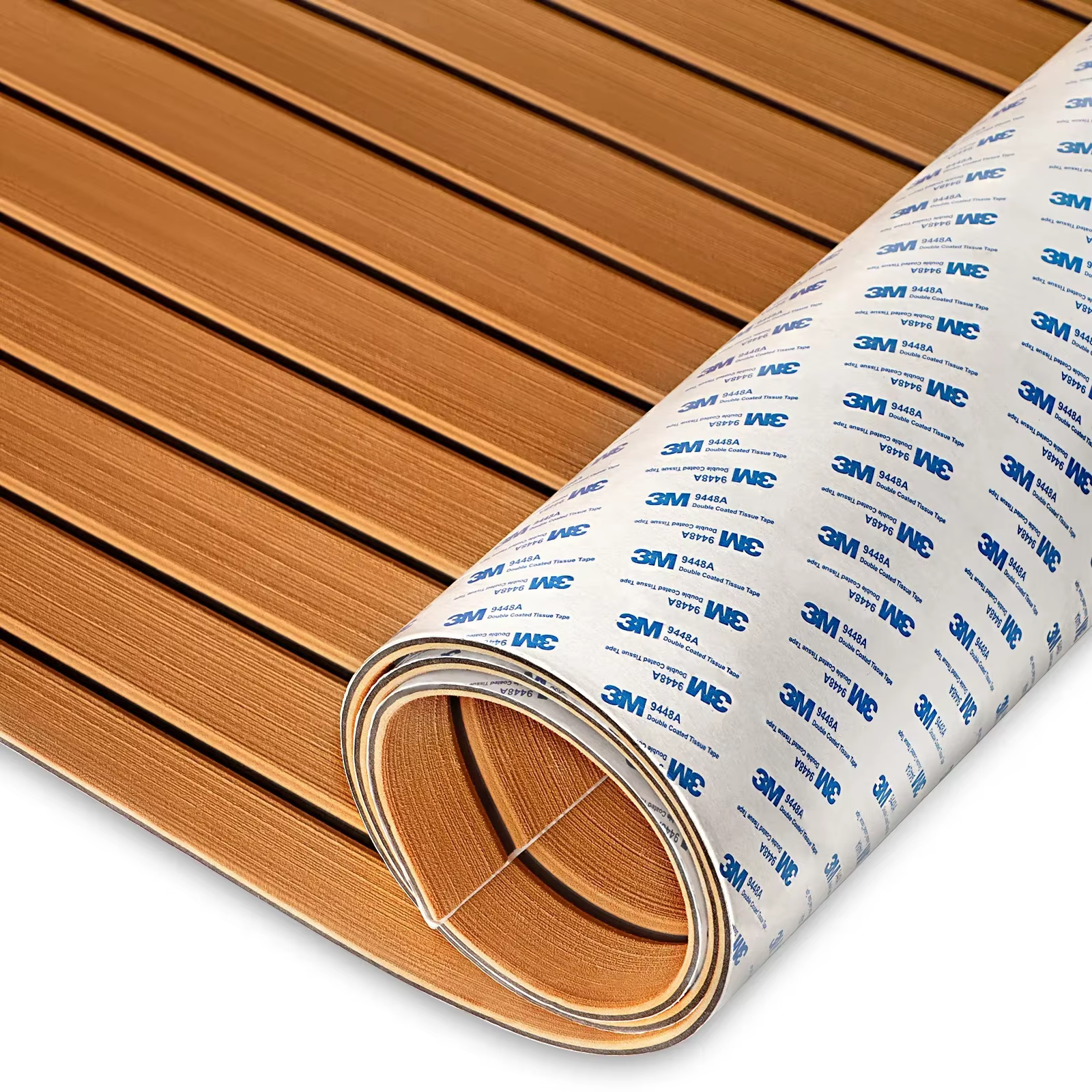 Tapis de sol en Faux teck en mousse EVA 2400x1120mm x 5mm, tapis de sol de bateau, tapis adhésif for
