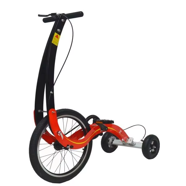 Vélo debout de 20 pouces, conception unique, demi-vélo debout à trois roues, vélo de Fitness créatif
