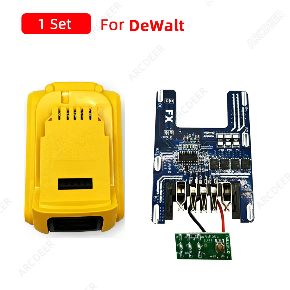 1/2/4/6/10 ensemble 18V 21V 10*18650 accessoires pour outils électriques boîtier de batterie Li-ion 