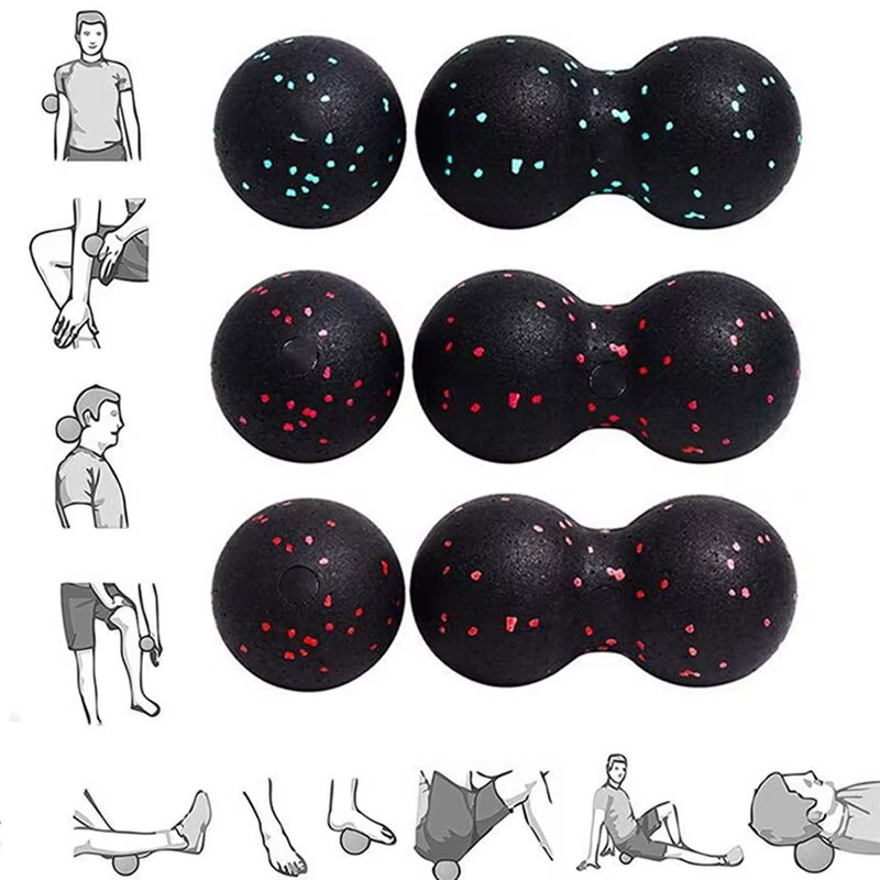 EPP Peanut IkBody Énergie Fascia Ball, Yoga Foam Night, Haute Densité, Muscle Relaxation Lacrosse Ex
