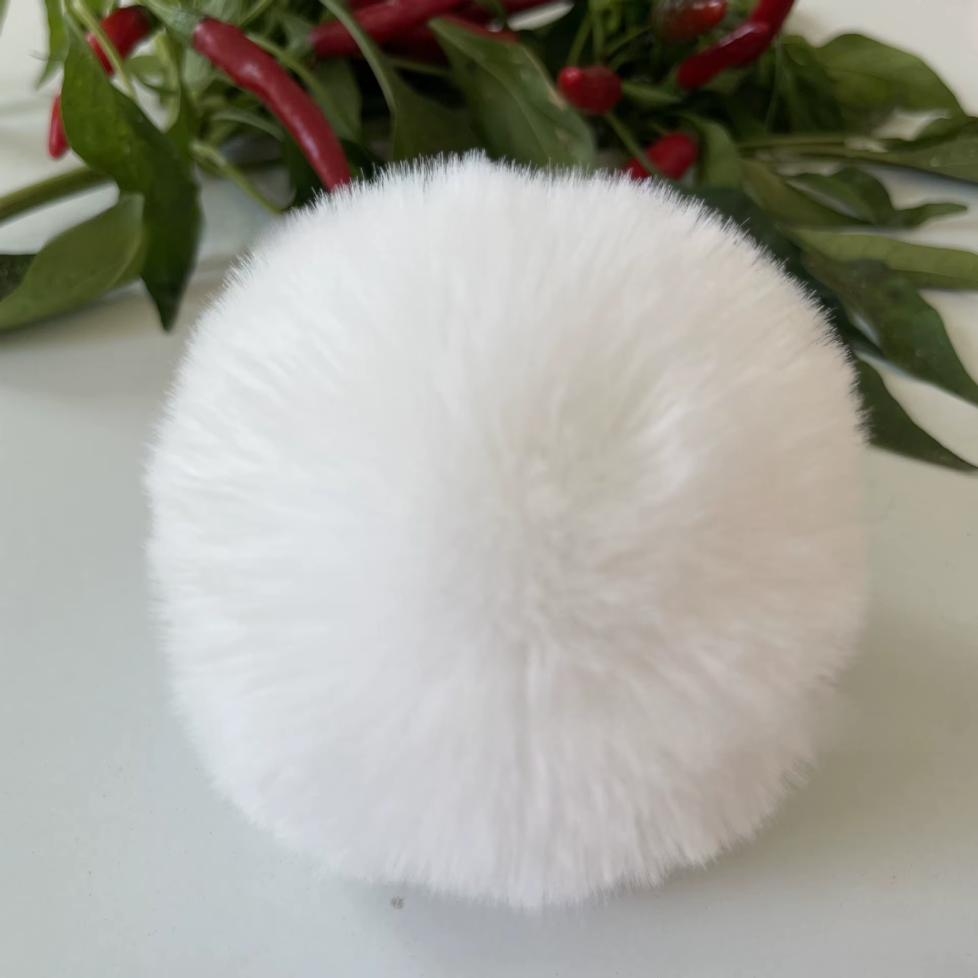 Pompon 5cm 6cm 8cm boule de fourrure moelleuse Pompon doux bricolage Pompons pour porte-clés couture