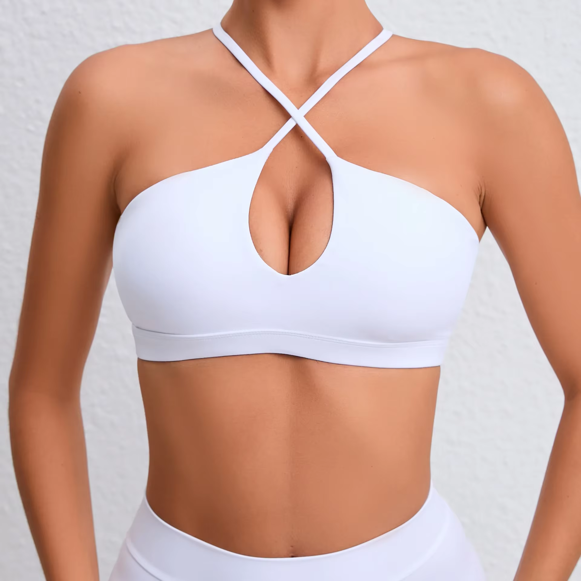 STOUREG beau dos soutien-gorge de sport pour femmes gymnastique Yoga soutien-gorge dos croisé course