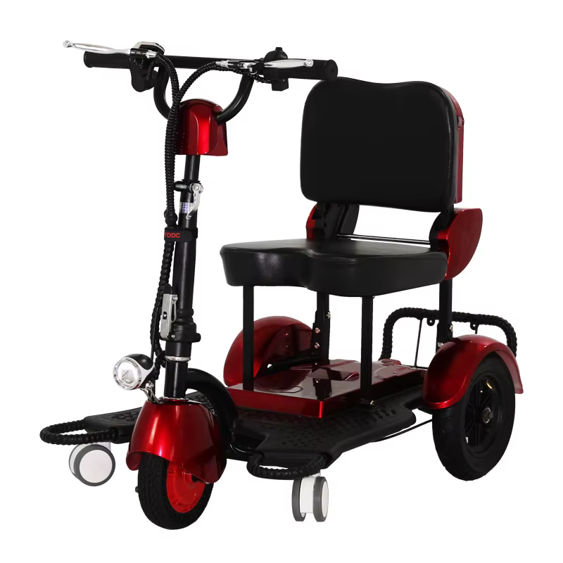 Mini Tricycle Électrique Pliable pour Femme, 48V, 3 Roues, Portable, pour Long Voyage, avec mir