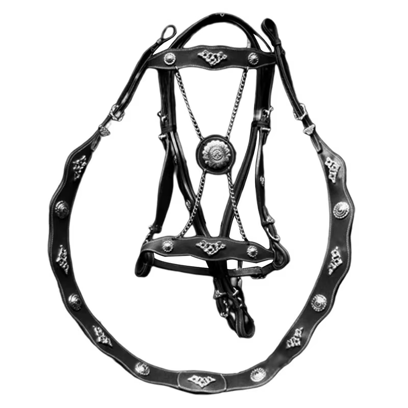 Halter et cordes de cheval en cuir PU, licou en plomb, ergonomique, confortable, sans entrave, struc