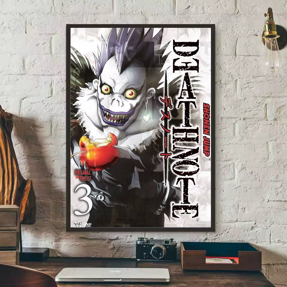 Anime d-death Note DN L affiche HD Art collant mur étanche maison salon chambre Bar décoration esthé