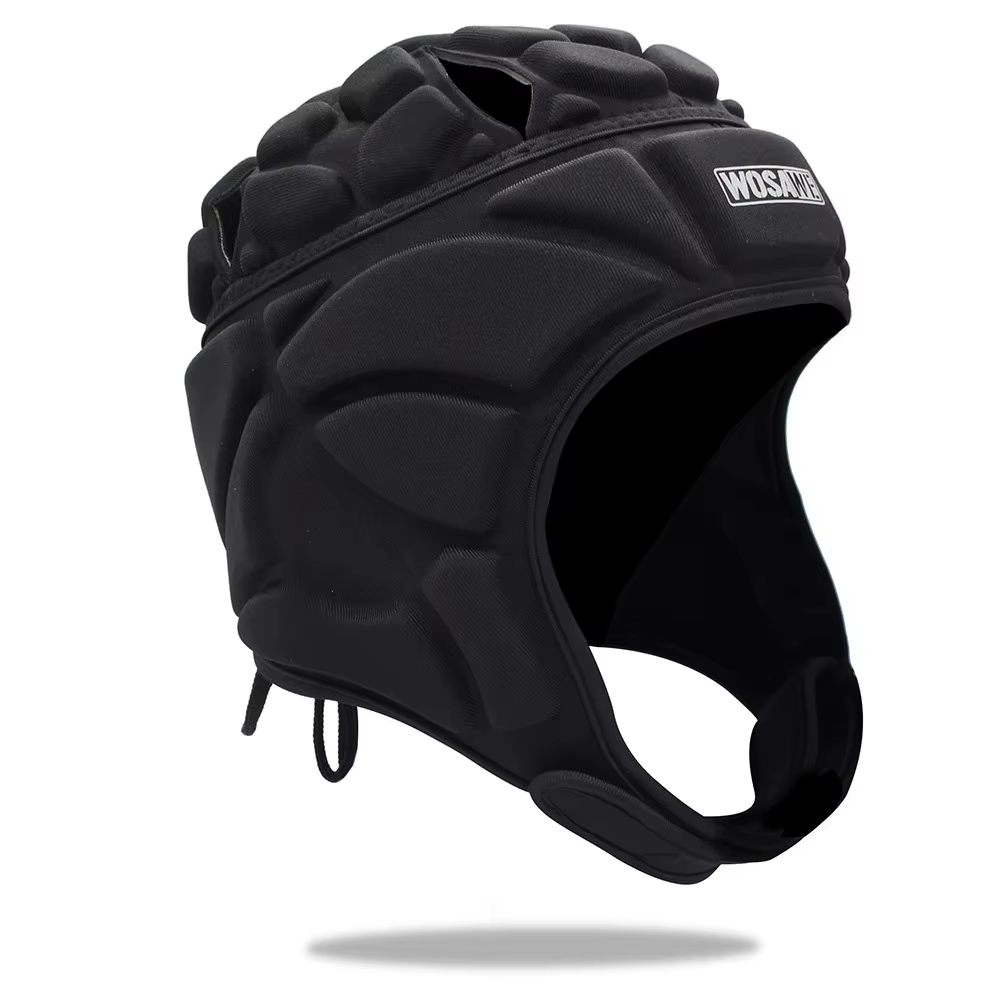 Casque de protection de football rembourré en mousse EVA, anti-collision, respirant, casque de gardi