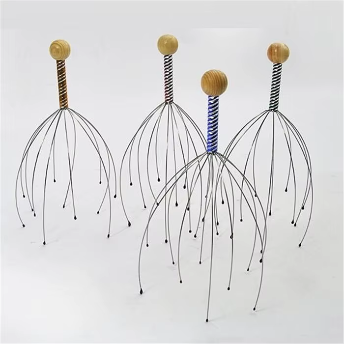 Appareil de Massage de la tête du corps, Relaxation du cuir chevelu, poulpe, Instrument de Massage, 