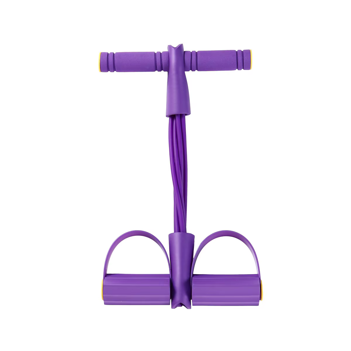 Bande de résistance extensible à 4 tubes, élastique, pour yoga, adaptée aux exercices d'étirement ab