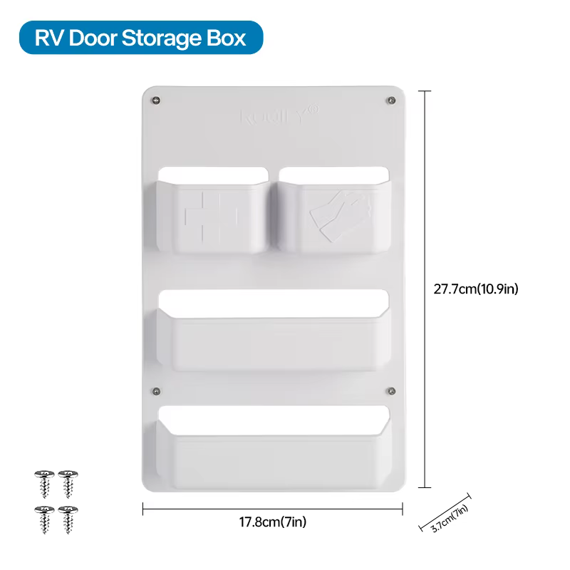 Organisateur de porte de camping-car, boîte de rangement, étagère à compartiment ABS pour camping-ca