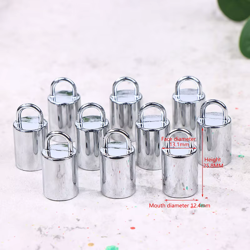 Kit d'accessoires pour projets HomeCraft : 10 capuchons à pampilles de 12/14 mm, boucles métalliques