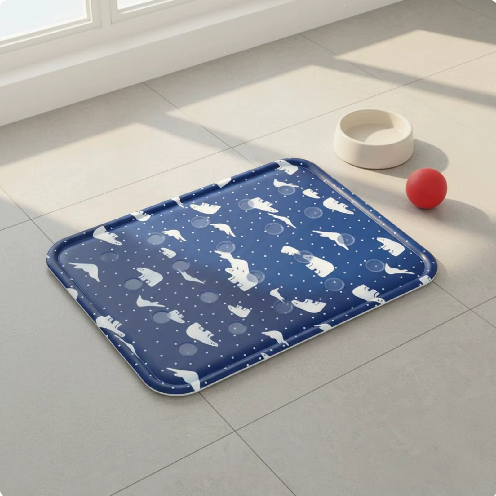 Tapis rafraîchissant pour animaux de compagnie, coussin rafraîchissant en gel respirant et imperméab