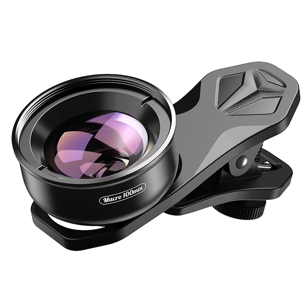 APEXEL Objectif macro 100 mm pour téléphone portable, objectif macro pour caméra, objectifs pour cam