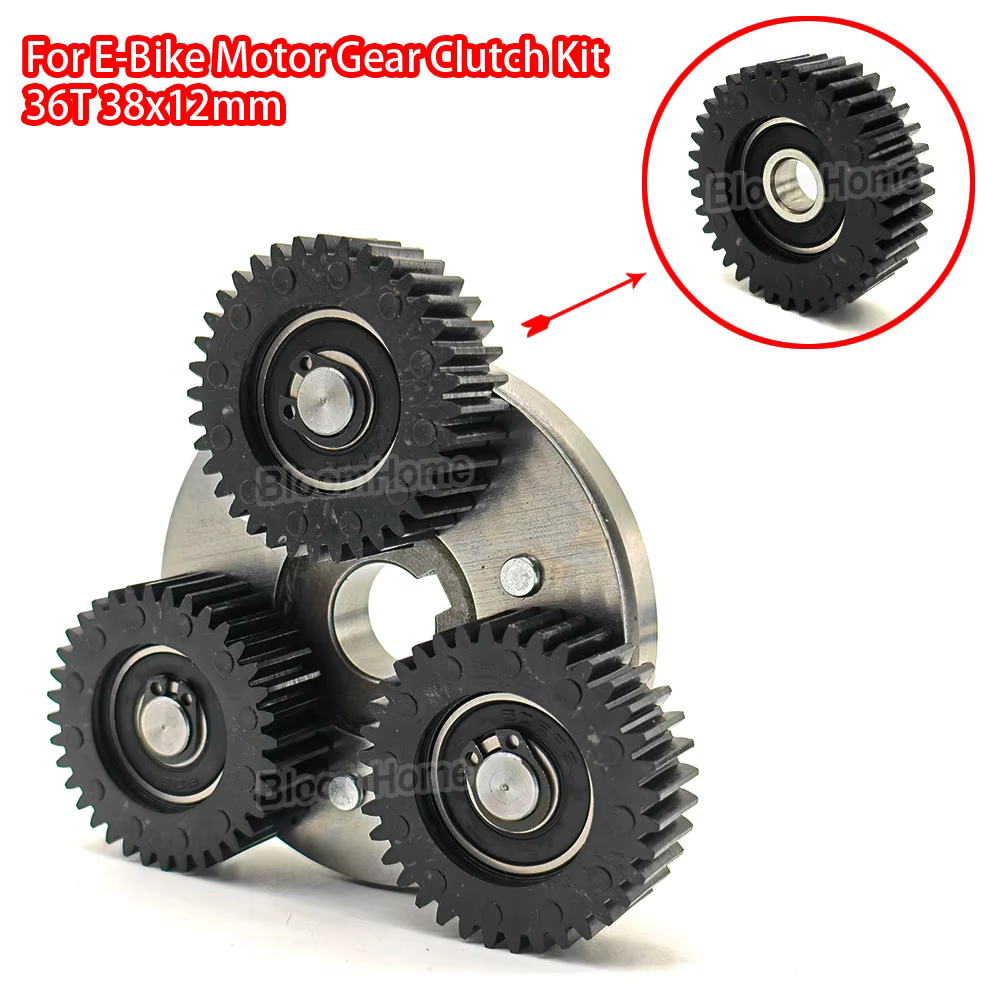 Kit d'embrayage d'engrenage de moteur de vélo électrique, engrenage en Nylon avec embrayage de 70mm 