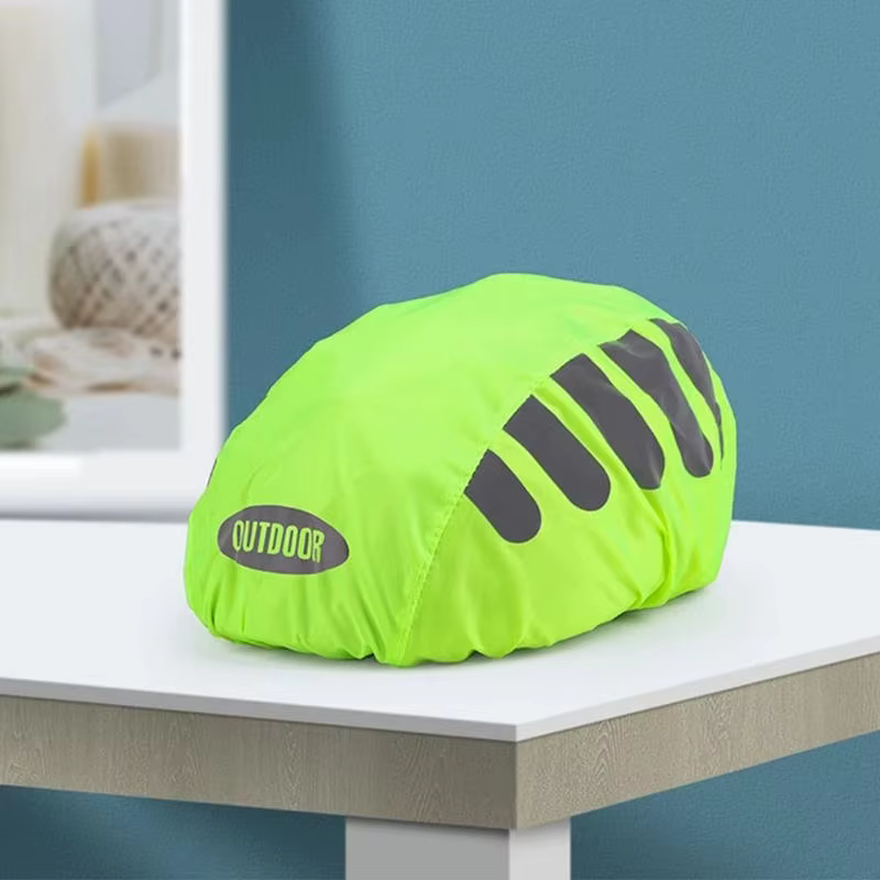 Housse imperméable pour casque de vélo, avec bande réfléchissante, casquette de cyclisme, vtt, casqu