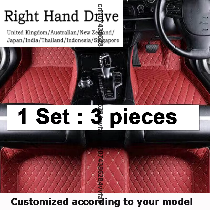 Tapis de voiture RHD pour Acura RDX TB3 4 MK2 2013 2014 2015 ~ 2018, tapis durables en cuir, tapis d