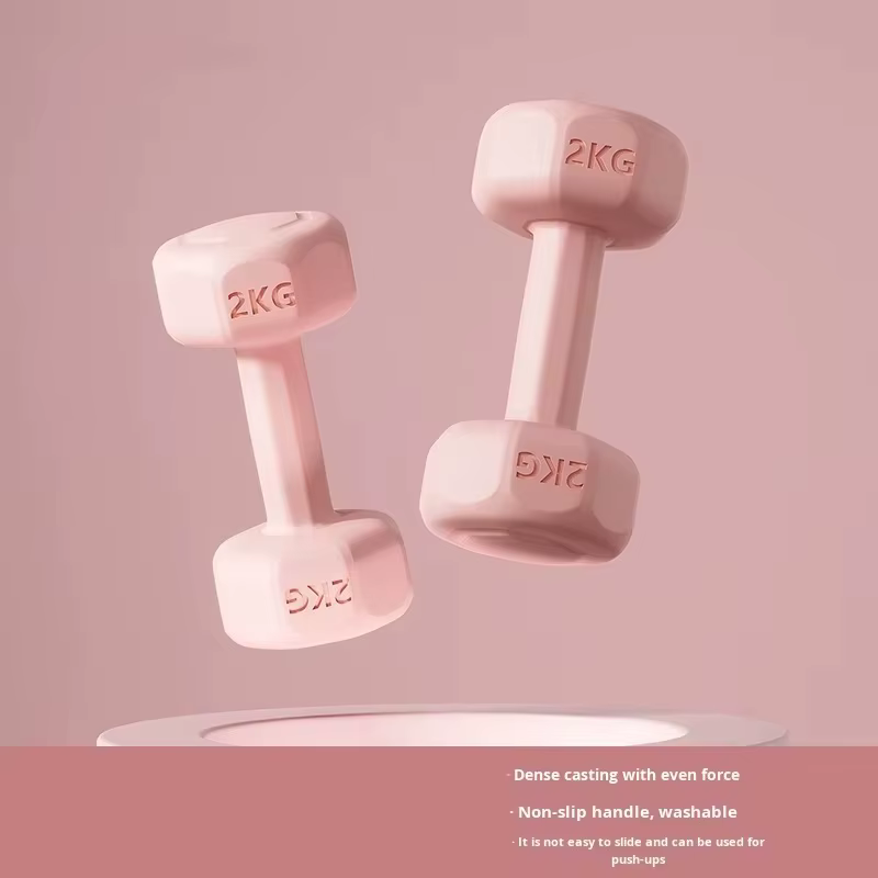 1 Haltère enduit de 2 kg, équipement de fitness à domicile, nouveau design pour tous les âges, entra