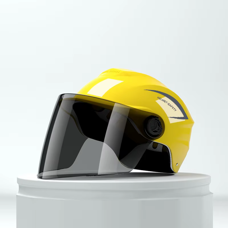 Demi-casque léger et imperméable pour vélo électrique et moto – Casquette de sécurité unisexe toutes