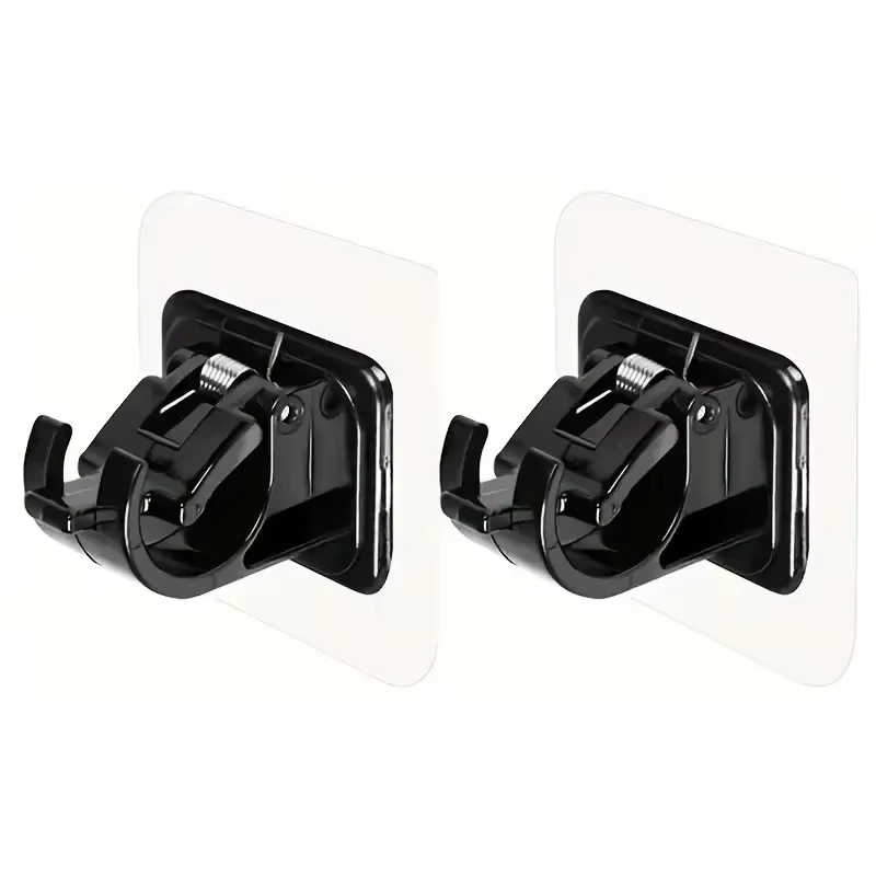 12/2 pièces sans perceuse supports de tringle à rideau auto-adhésif support de tringle à rideau croc