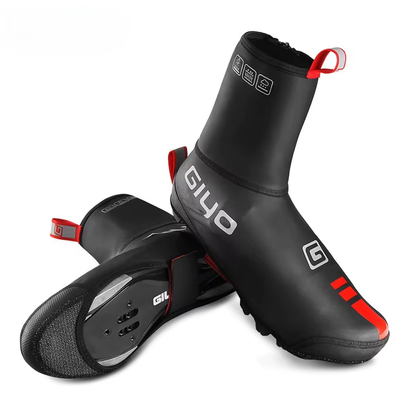 Housse de chaussures de cyclisme thermiques pour hommes et femmes, couvre-chaussures imperméables po