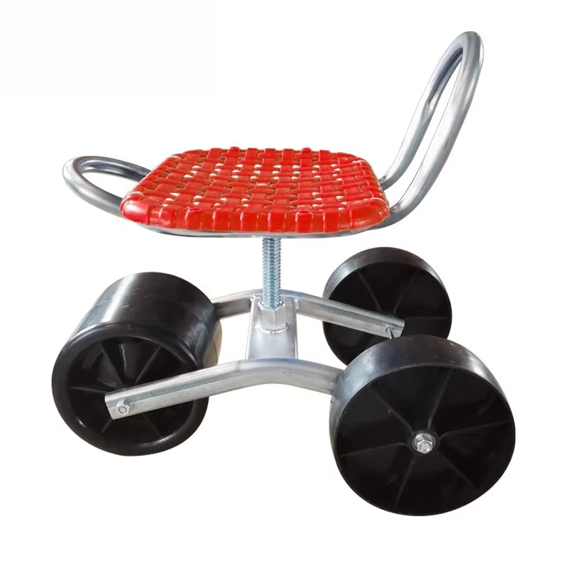 Chaise de jardinage multifonctionnelle portable réglable en hauteur pour travaux agricoles et d'élag