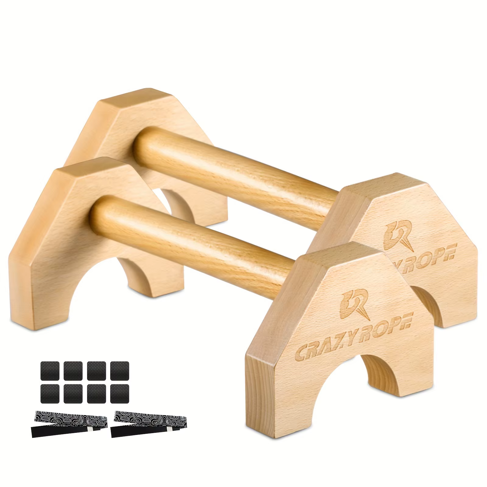 1 paire de supports de barre de poussée en bois, planche de support de pompes de gymnastique, exerci