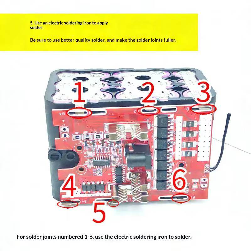 1 plaque de protection de batterie Li-ion 21V 7MOS pour outils électriques avec circuit d'équilibrag