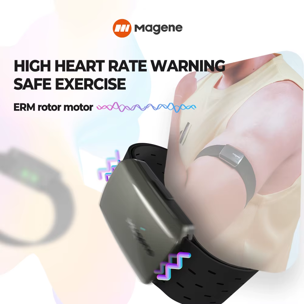 Magene moniteur de brassard de fréquence cardiaque double Mode Bluetooth ANT H803 capteur bras drago