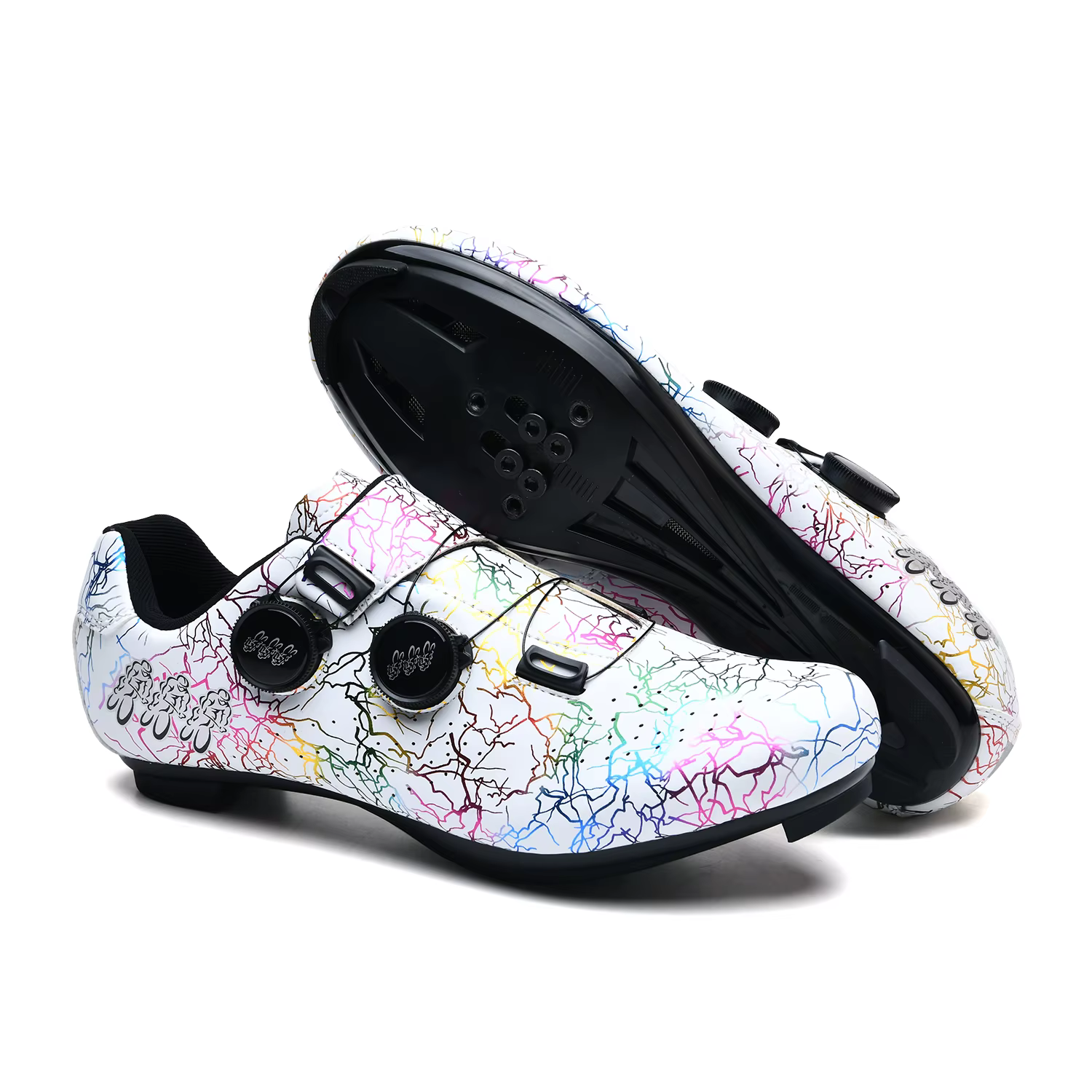 Chaussures de cyclisme professionnelles vélo de route hommes concours de course auto-verrouillage vi