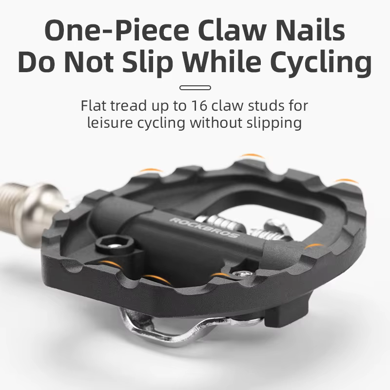 ROCKBROS pédales de vélo roulement scellé étanche anti-dérapant taquet plat en Nylon une pièce pédal